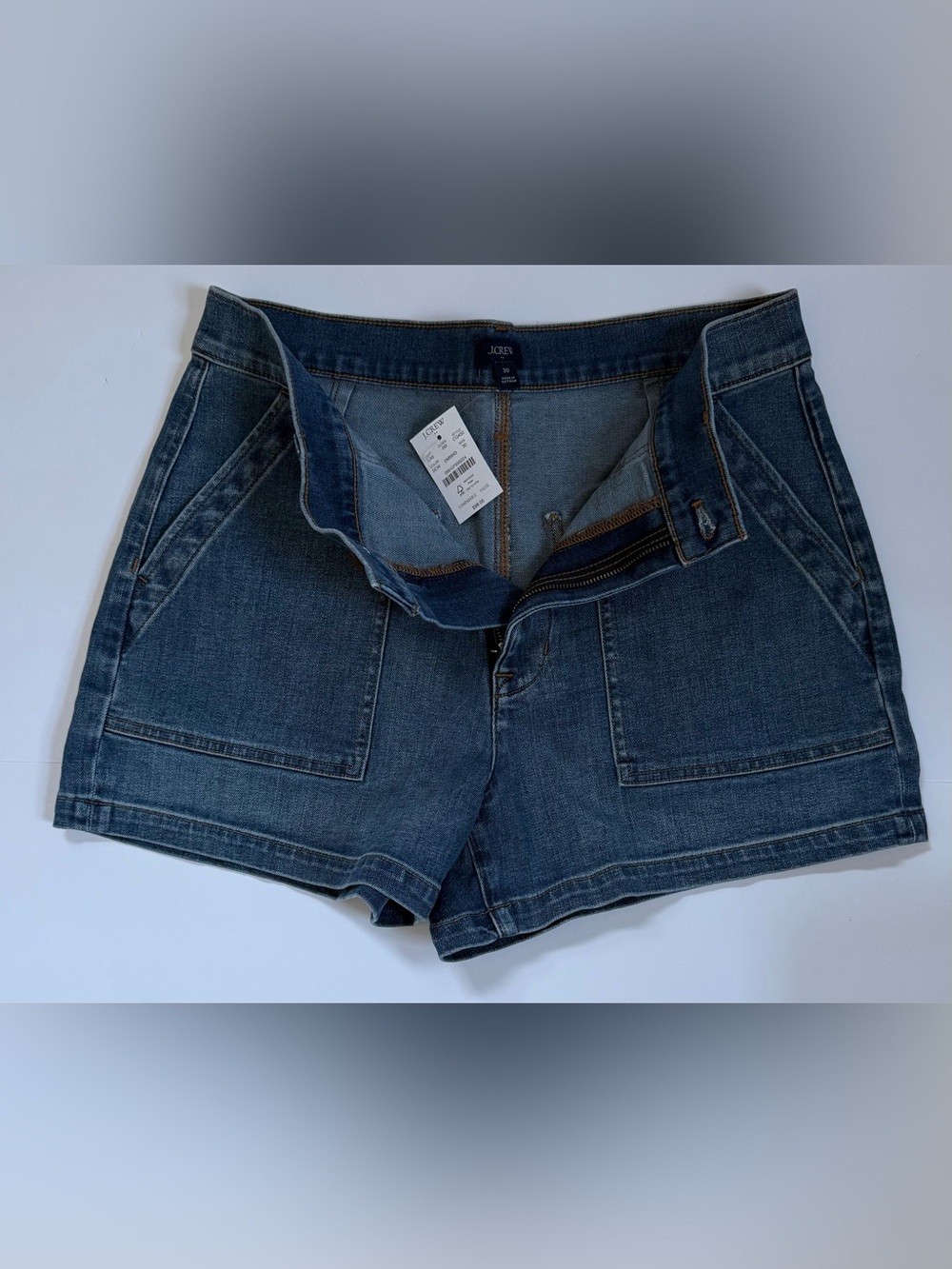 NWT - JCrew Denim Shorts - Deep Cyan Wash - Size 30 - Picture 5 of 10